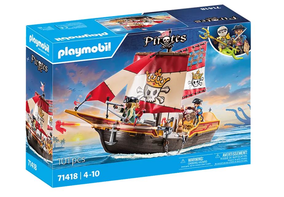PLAYMOBIL PIRATES - CHALOUPE DES PIRATES #71418