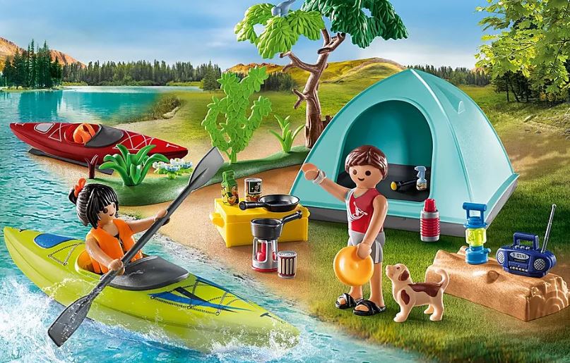 PLAYMOBIL FAMILY FUN CAMPING - FAMILLE ET TENTE #71425