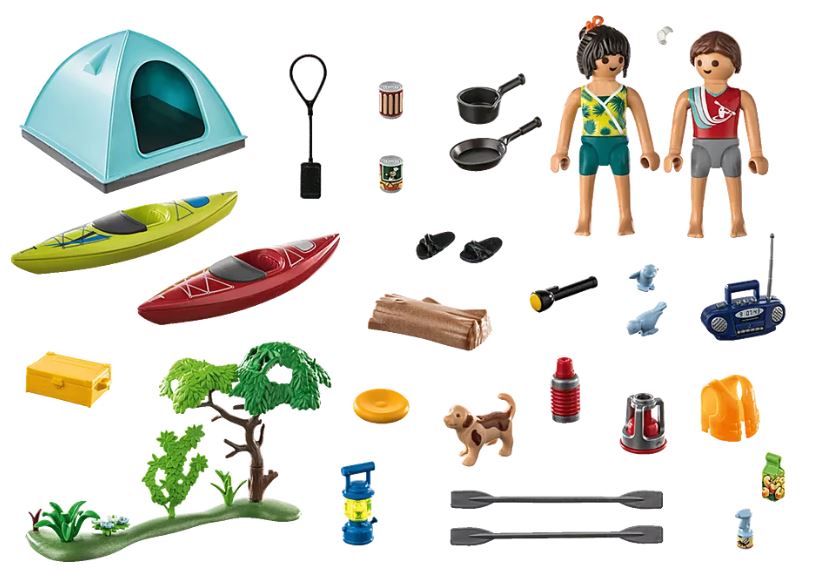 PLAYMOBIL FAMILY FUN CAMPING - FAMILLE ET TENTE #71425