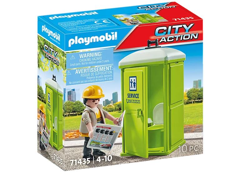 PLAYMOBIL CITY LIFE - TOILETTE PORTATIVE #71435