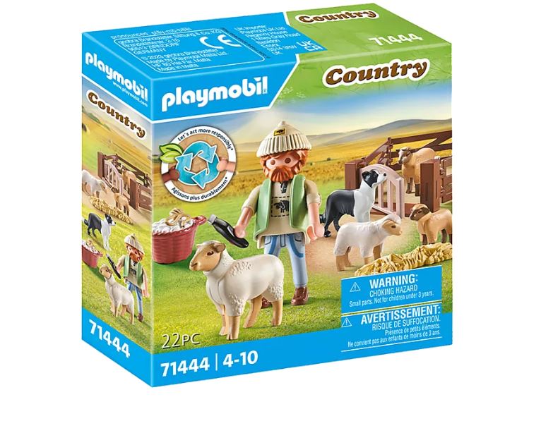 PLAYMOBIL COUNTRY - SHEPHERD WITH SHEEP #71444