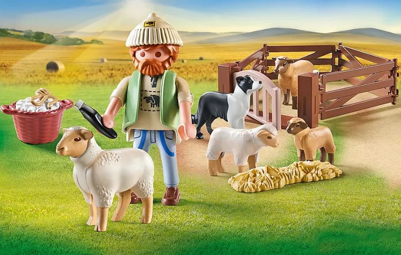 PLAYMOBIL COUNTRY - SHEPHERD WITH SHEEP #71444