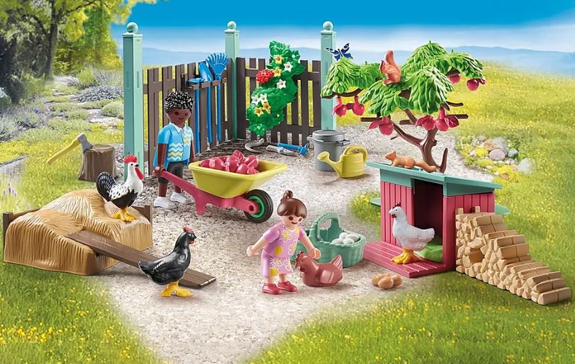 PLAYMOBIL MY LIFE - CHICKEN COOP AND GARDEN #71510