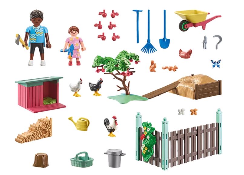 PLAYMOBIL MY LIFE - CHICKEN COOP AND GARDEN #71510