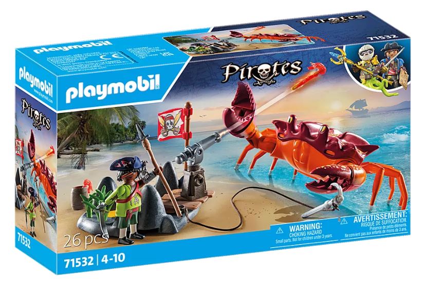 PLAYMOBIL PIRATES - PIRATE ET CRABE GÉANT #71532