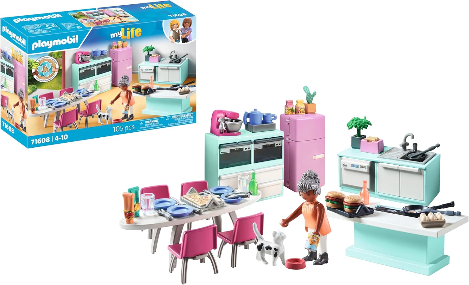 PLAYMOBIL MY LIFE - KITCHEN WITH ISLAND #71608