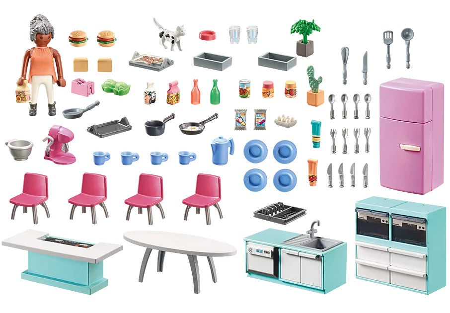 PLAYMOBIL MY LIFE - KITCHEN WITH ISLAND #71608