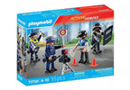 PLAYMOBIL ACTION HEROES - SET DE MÉTIER DE LA POLICE: 4 POLICIERS DIFFERENTS #71730