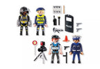PLAYMOBIL ACTION HEROES - SET DE MÉTIER DE LA POLICE: 4 POLICIERS DIFFERENTS #71730