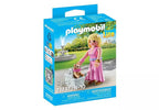 PLAYMOBIL MY LIFE - DAME AVEC CHIHUAHUA ET PANIER POUR TRANSPORT #71737