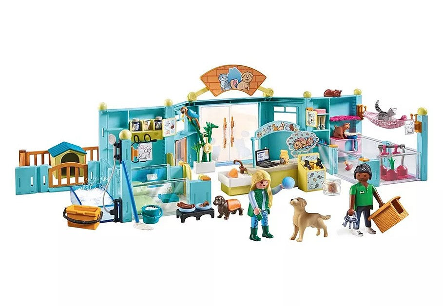 PLAYMOBIL MY LIFE - HÔTEL DES ANIMAUX : SOIGNEURS, CHIENS ET CHATS #71742