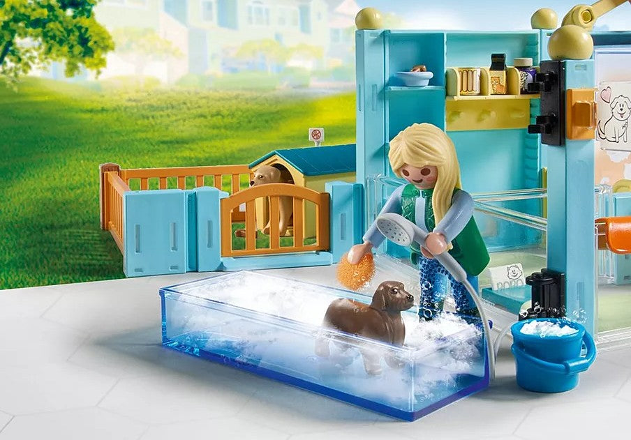 PLAYMOBIL MY LIFE - HÔTEL DES ANIMAUX : SOIGNEURS, CHIENS ET CHATS #71742