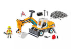 PLAYMOBIL ACTION HEROES - PELLE MÉCANIQUE AVEC OUVRIER ET ACCESSOIRES #71749