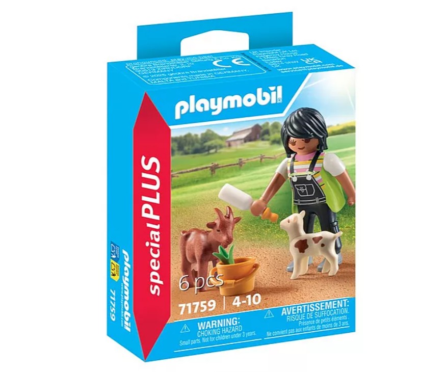 *** PLAYMOBIL SPECIAL PLUS - FERMIÈRE AVEC CHEVRE, CHEVREAU ET ACCESSOIRES #71759