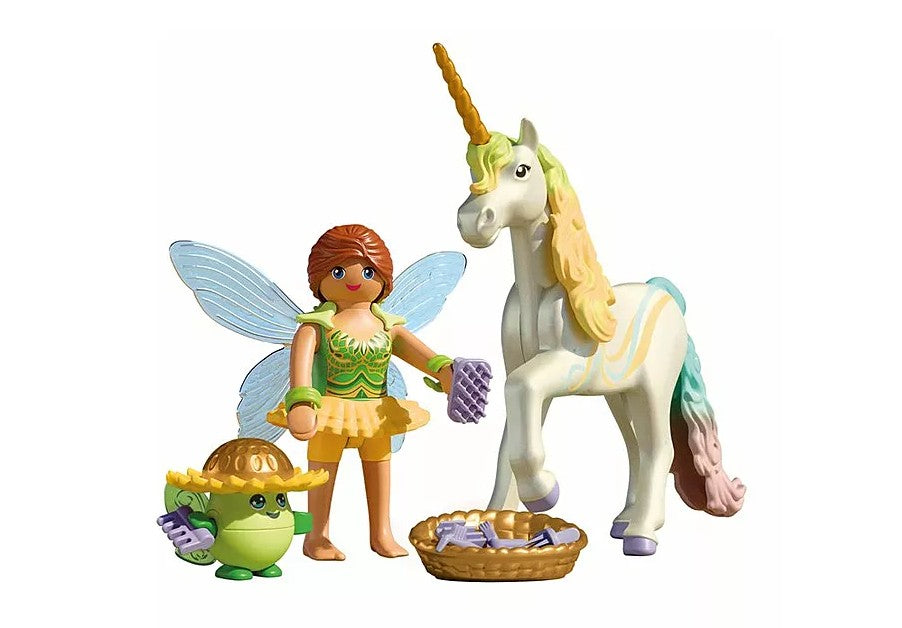 PLAYMOBIL MAGICAL - RAINBOW FLOWER UNICORN WITH FAIRY #71840