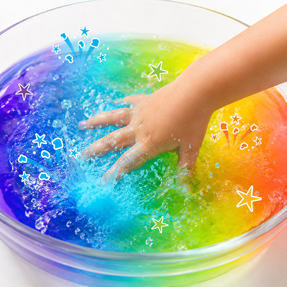 ZIMPLI - CRACKLE BAFF RAINBOW PAQUET DE 6 BAINS (CRÉPITE ÉCLATE ET CHANGE DE COULEUR)