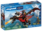 PLAYMOBIL KNIGHTS - BLACK DRAGON & KNIGHT #72114