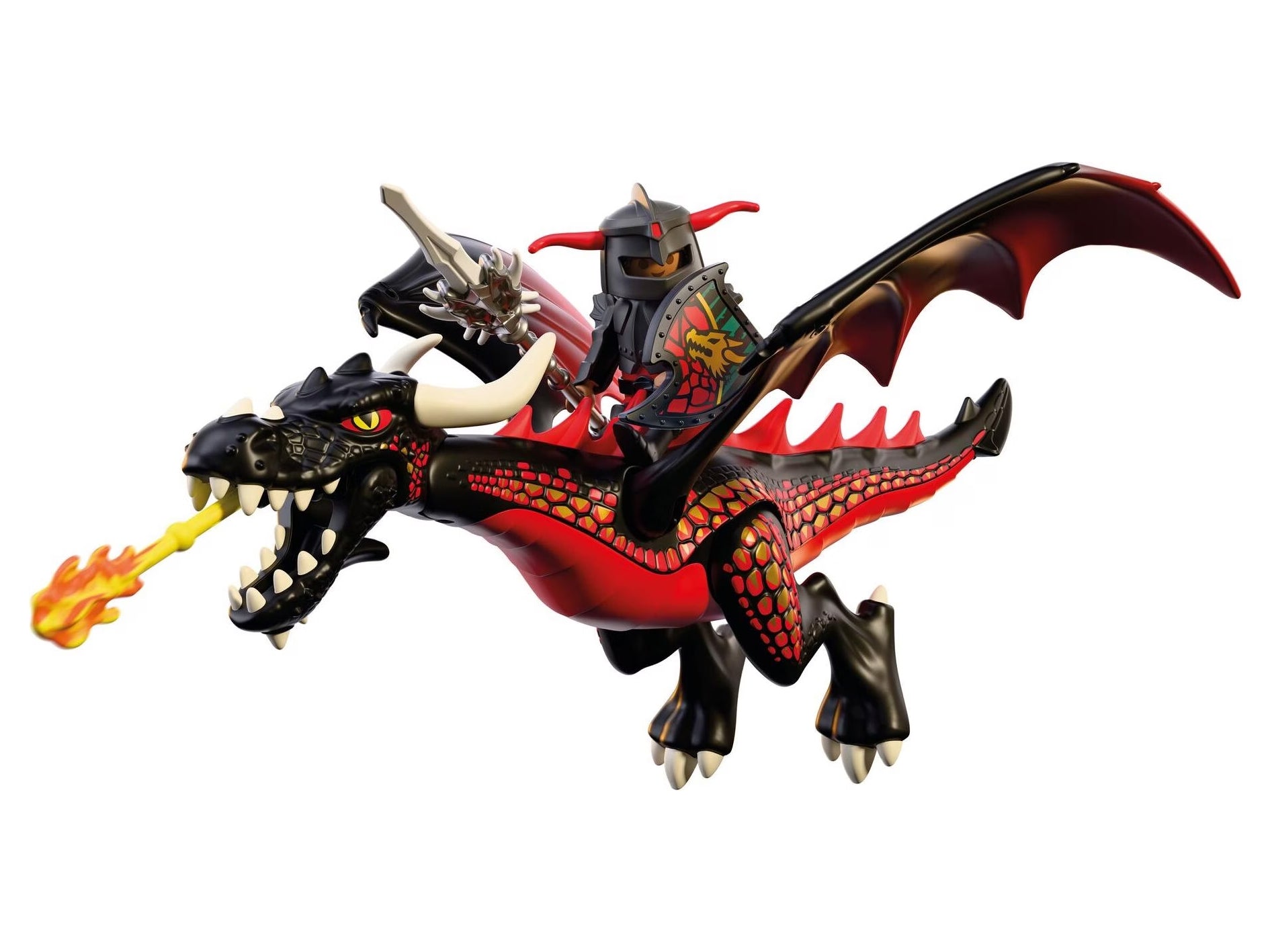 PLAYMOBIL KNIGHTS - BLACK DRAGON & KNIGHT #72114