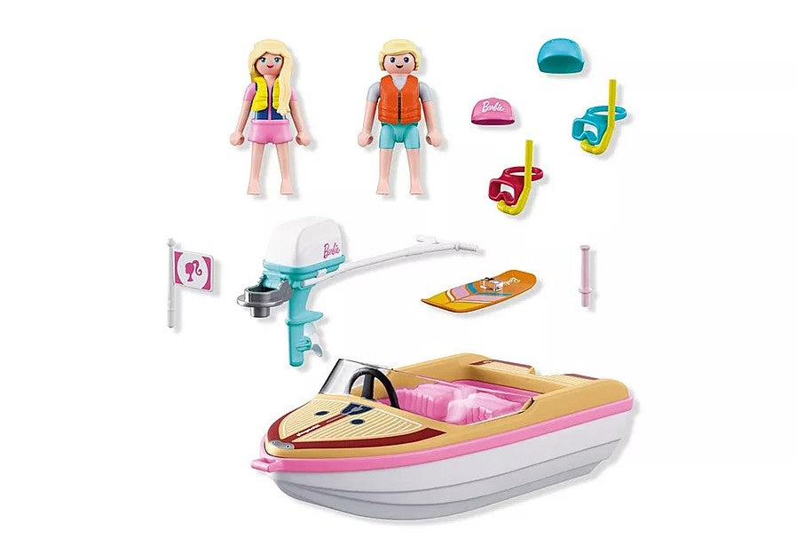 PLAYMOBIL BARBIE - BOAT & WAKEBOARD #72122