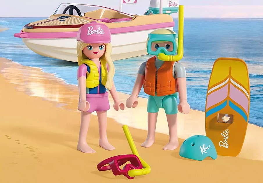 PLAYMOBIL BARBIE - BOAT & WAKEBOARD #72122