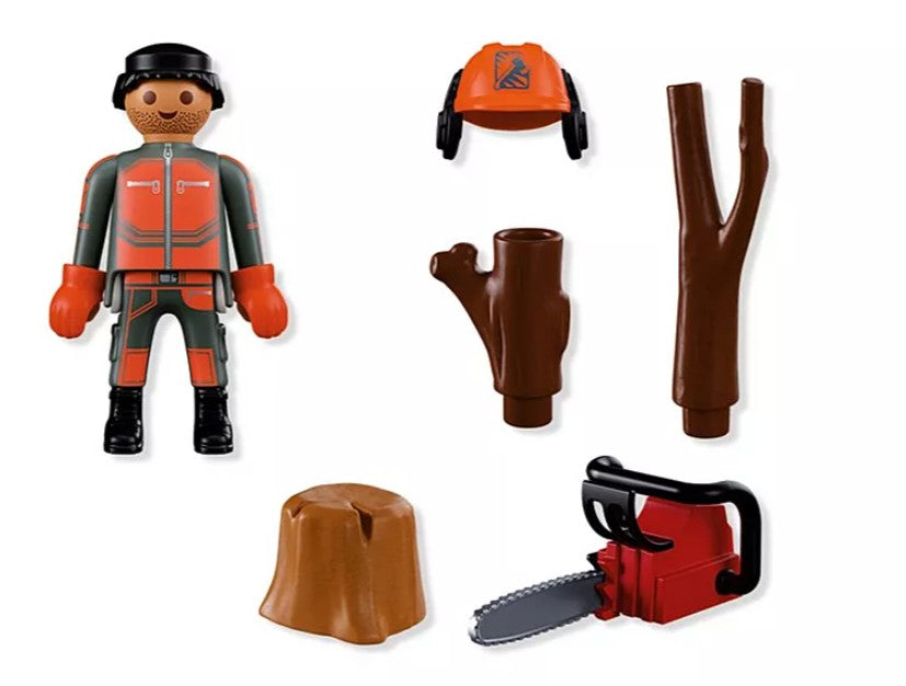 PLAYMOBIL SPECIAL PLUS - OUVRIER FORESTIER AVEC TRONÇONNEUSE #72150