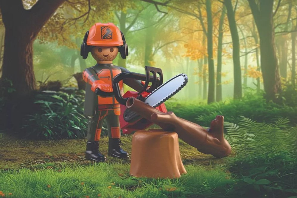 PLAYMOBIL SPECIAL PLUS - OUVRIER FORESTIER AVEC TRONÇONNEUSE #72150