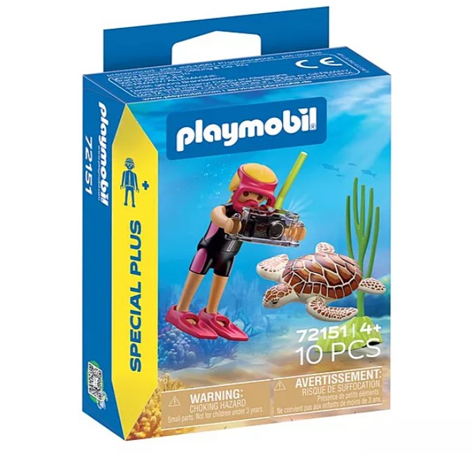 PLAYMOBIL SPECIAL PLUS - PLONGEUSE AVEC TORTUE #72151