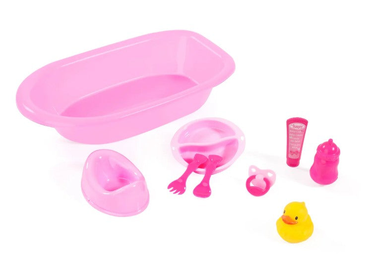 BAYER DESIGN - BATHING SET WITH 8 ACCESSORIES FOR DOLLS