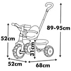 SMOBY - TRICYCLE BE MOVE ROSE (PORTEUR)