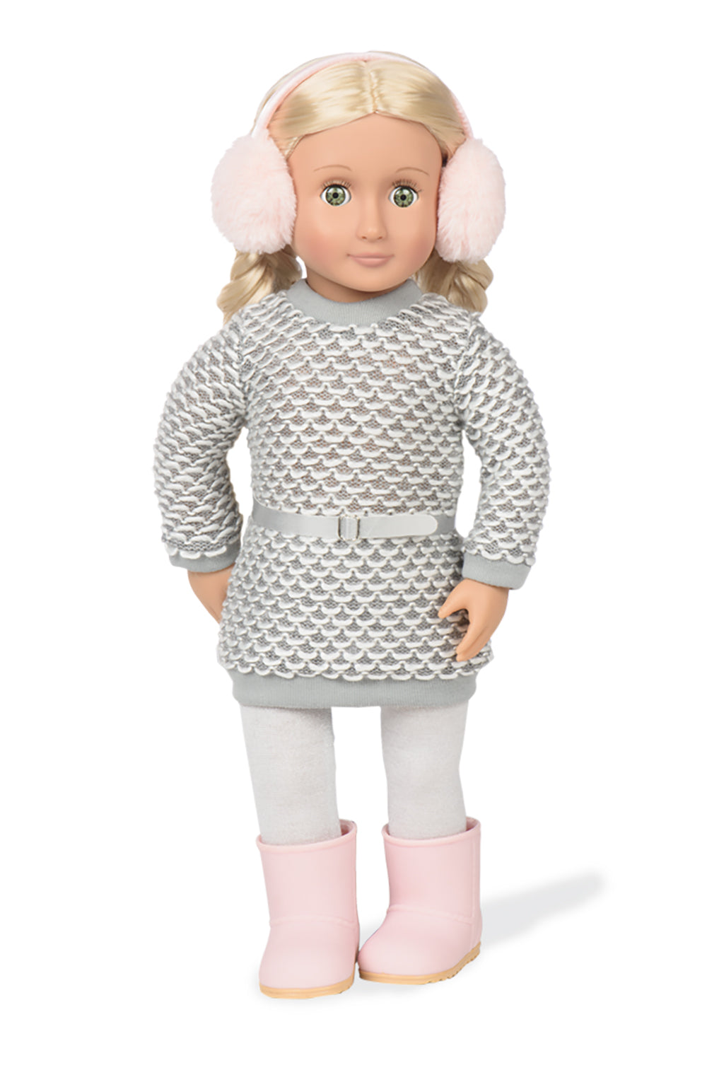 OG CLOTHING SET - "WINTER STYLE" KNITTED DRESS FOR 18-INCH DOLL