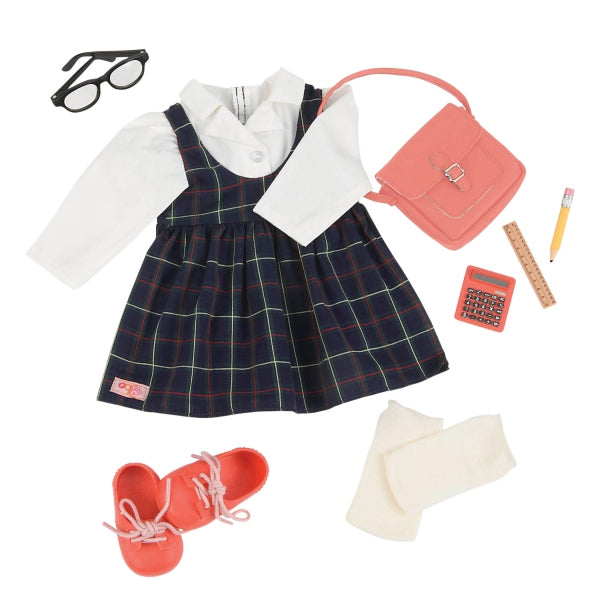 ENSEMBLE VÊTEMENTS DE LUXE OG - JUPE ET CHEMISE "UNIFORME SCOLAIRE"