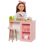 ACCESSOIRES OG - "COOKING ISLAND" POUR POUPÉE DE 46 CM