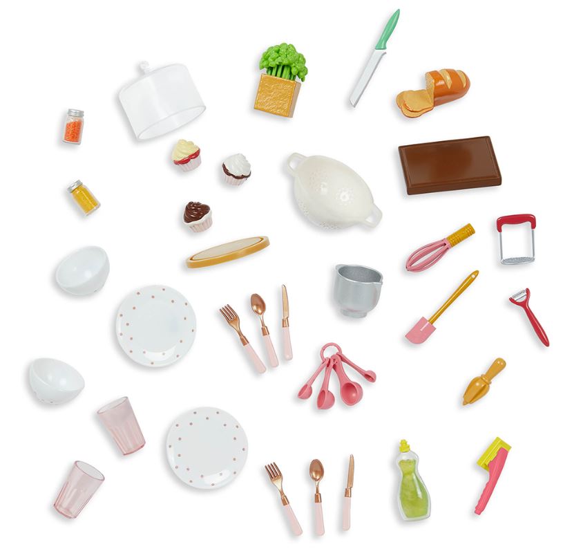 ACCESSOIRES OG - "COOKING ISLAND" POUR POUPÉE DE 46 CM