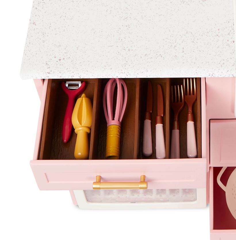 ACCESSOIRES OG - "COOKING ISLAND" POUR POUPÉE DE 46 CM