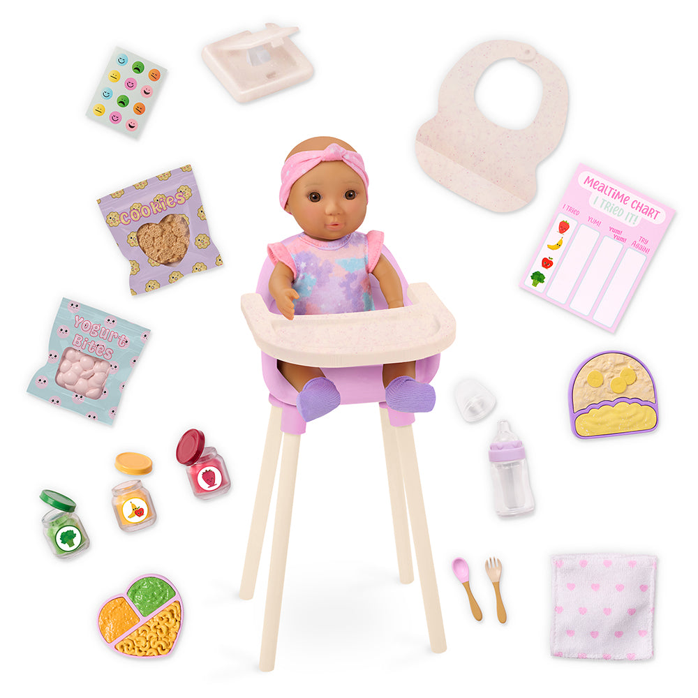 ACCESSOIRE OG PETITE SOEUR - COFFRET BÉBÉ EMILIA ET REPAS 39 CM (15")