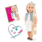 OG DOLL - PHOEBE BLUE 19" WITH BRAIDED BLONDE HAIR