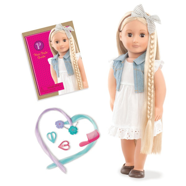 OG DOLL - PHOEBE BLUE 19" WITH BRAIDED BLONDE HAIR