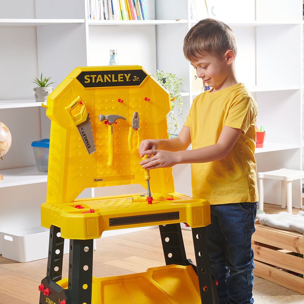 STANLEY JR. - ÉTABLI DE CONSTRUCTION AVEC MINI PERCEUSE ET OUTILS