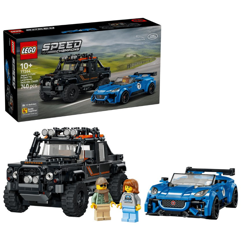 LEGO SPEED CHAMPIONS - JAGUAR PROJECT 7 AND LAND ROVER DEFENDER #77264