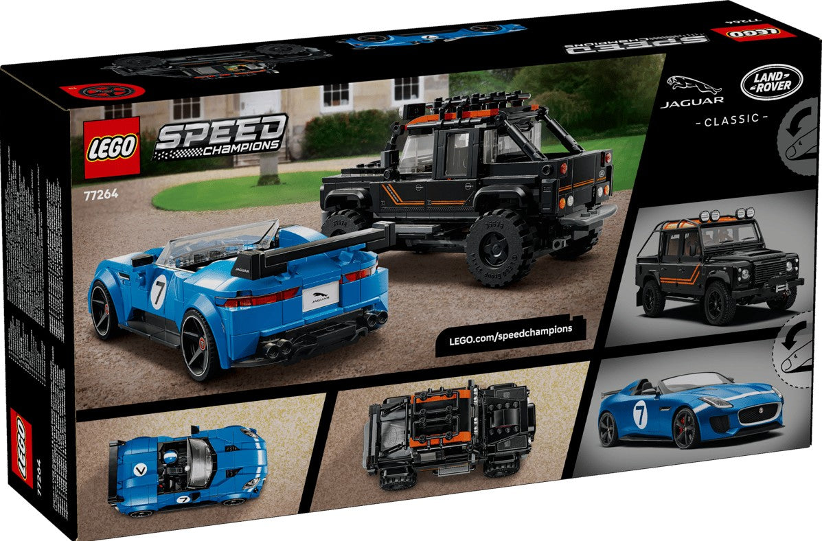 LEGO SPEED CHAMPIONS - JAGUAR PROJECT 7 AND LAND ROVER DEFENDER #77264