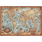 HEYE JIGSAW PUZZLE 2000 PIECES - THE ANCIENT WORLD MAP #78-29845