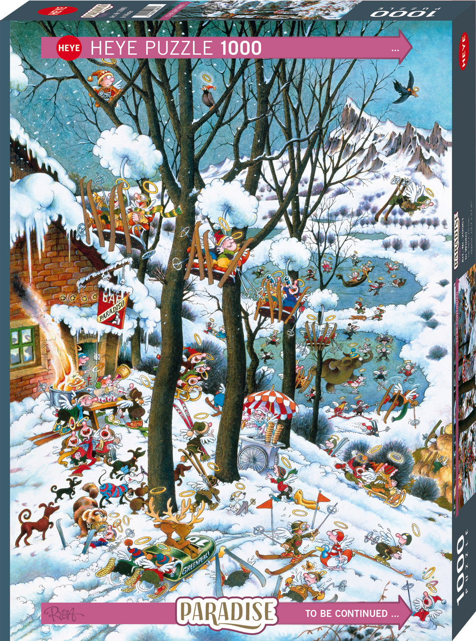 HEYE CASSE-TÊTE 1000 PIÈCES - PARADIS, EN HIVER