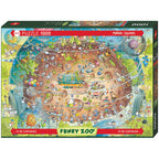 HEYE CASSE-TÊTE 1000 PIÈCES - FUNKY ZOO, DEGANO, COSMIC HABITAT #78-30013