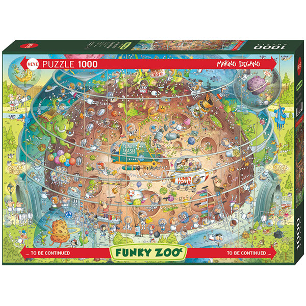 HEYE CASSE-TÊTE 1000 PIÈCES - FUNKY ZOO, DEGANO, COSMIC HABITAT #78-30013