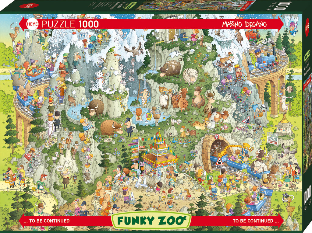 HEYE CASSE-TÊTE 1000 PIÈCES - FUNKY ZOO, HIMALAYAN HABITAT #78-30099