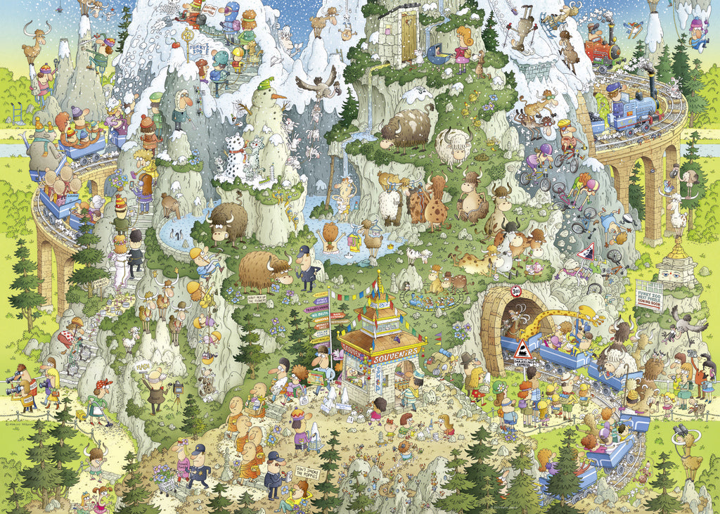 HEYE CASSE-TÊTE 1000 PIÈCES - FUNKY ZOO, HIMALAYAN HABITAT #78-30099