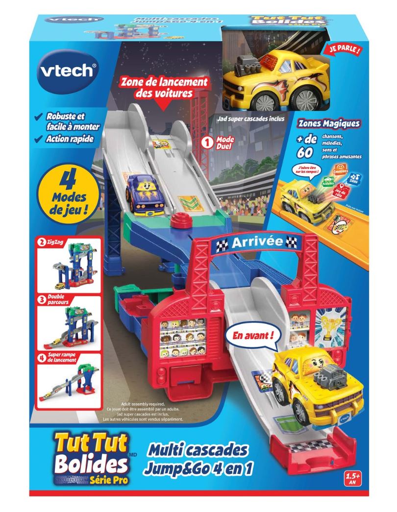 VTECH - TUT TUT BOLIDES JUMP&GO MULTI-CASCADES 4-IN-1