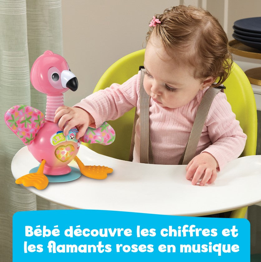 VTECH - BÉBÉ FLAMANT ROSE RIGOLO INTERACTIF