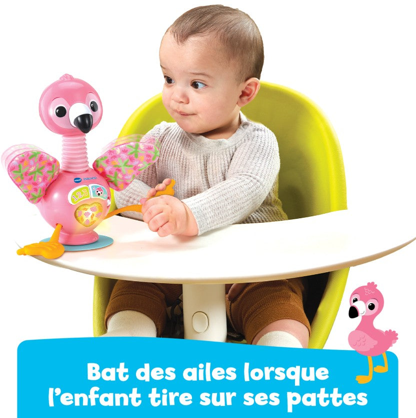 VTECH - BÉBÉ FLAMANT ROSE RIGOLO INTERACTIF