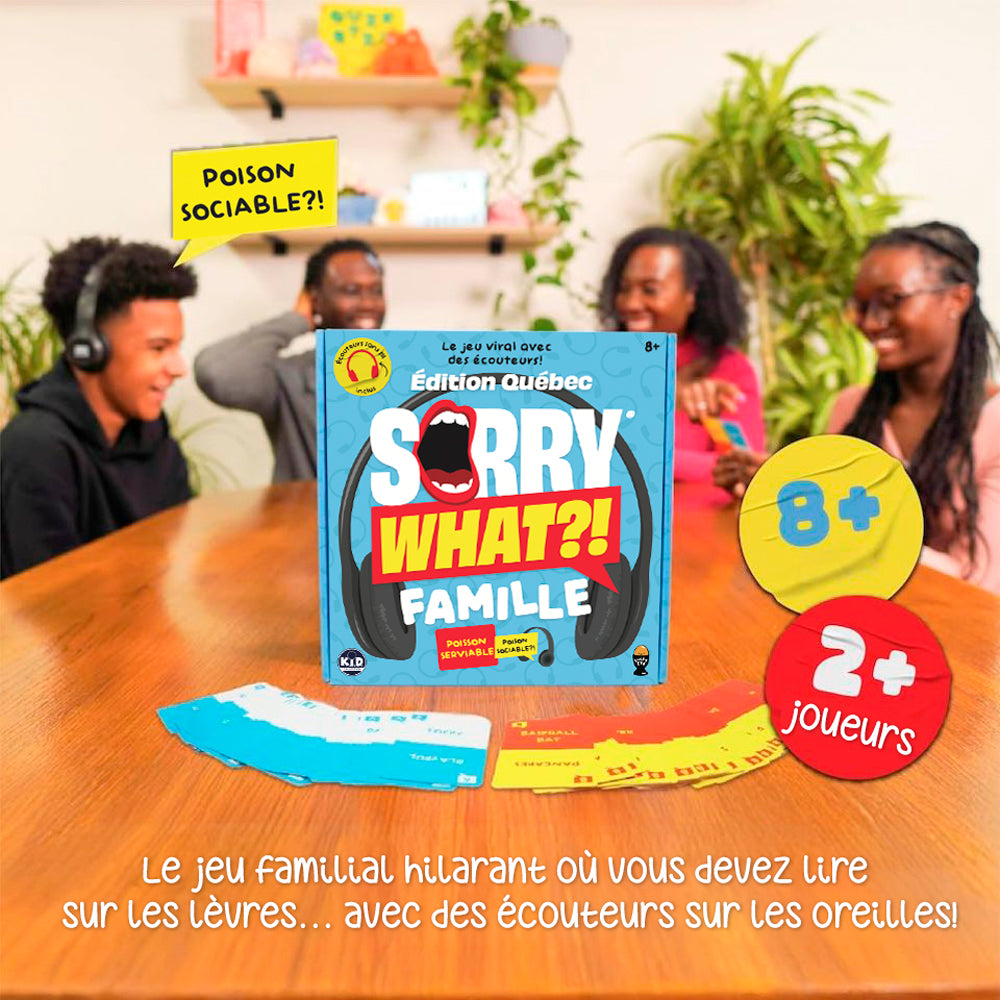 JEU SORRY WHAT?! - ÉDITION FAMILLE - Version française